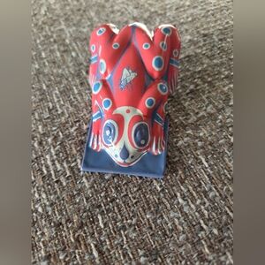 Vintage Frog Clacker Clicker Metal Noisemaker Tin Litho